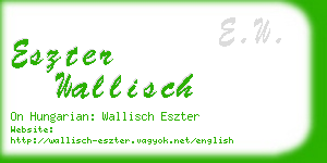 eszter wallisch business card